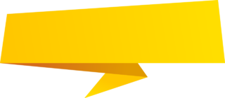 黄色折纸标题图框